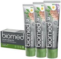 Зубная паста Biomed Gum Health с природными антисептиками, тонус и укрепление десен, 100 г, 3 шт