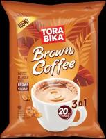 Растворимый кофе Tora Bika Brown Coffee пакет (Индонезия) 500 гр, 20 шт