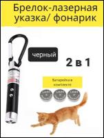 Брелок-лазерная указка, лазер, фонарик, игрушка для кошки и собаки. 2шт