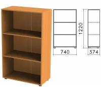 Шкаф (стеллаж) «Фея», 740×370×1220 мм, 2 полки, цвет орех милан, ШФ13.5