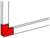 Legrand 010786 Угол плоский 90° - для односекционных кабель-каналов DLP 50х105 - белый