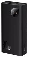 Внешний аккумулятор Baseus Adaman2 Digital Display Fast Charge Power Bank 10000mAh 30W Black (With Simple Series Charging Cable USB to Type-C 3A 0.5m Black) (PPAD040001)