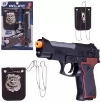 Игровой набор Junfa Полиция (пистолет, металлический жетон на цепочке) WG-10787