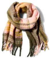 Шарф Timberland Chunky Plaid Blanket Scarf With Fringe / One-size