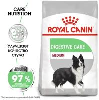 Корм для взрослых собак Royal Canin Medium Digestive Care (Медиум Дайджестив Кэа) сухой для средних пород с чувствительным пищеварением, 3 кг