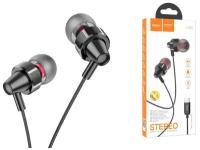 Наушники M90, Type-C, Delight wire-controlled earphones with microphone, HOCO, вакуумные, черные