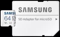 Карта памяти Micro SecureDigital 64Gb SDXC Samsung Evo Plus class10 UHS-I U1 (MB-MC64KA) + адаптер SD