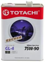 Масло трансмиссионное TOTACHI ULTIMA SYN-GEAR 75W90 Gl-4 синтетика 4 л 60704