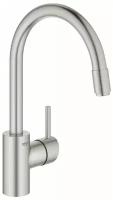 Смеситель для кухни Grohe Concetto с выдвижным изливом, суперсталь (32663DC3)