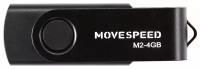 USB Flash Drive 4Gb - Move Speed M2 Black M2-4G