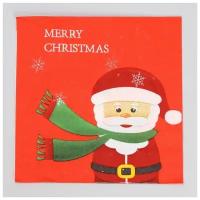 Салфетки бумажные Страна Карнавалия "Дед Мороз", 20 шт, 33х33 см