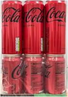 Газированный напиток Coca-Cola zero 0.33 л ж/б упаковка 12 штук