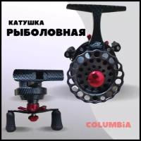 Катушка для рыбалки / рыболовная катушка инерционная Columbia FAL65-SL черно-красная