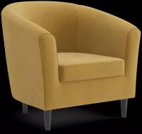 Кресло Salotti Веста, велюр, Ultra Mustard, цвет желтый, 79х69х78 см