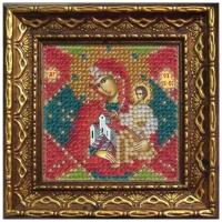 Набор для вышивания Вышивальная мозаика Икона, Неопалимая купина, 10,5*10,5 см, с багетной рамкой (ВЫШ.М.2079ДПИ)