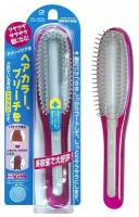 Ikemoto Расческа-щетка с силиконовым стержнем, для поврежденных волос, розовая, Damage Care Brush, 1 шт