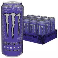 Энергетик Monster Ultra Violet/ энергетический напиток Монстер ультра фиолет упак. 12 шт
