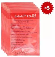 Дрожжи для пива Safale US-05 (11,5 г), Fermentis, 5 шт