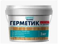 Герметик для дерева Cemmix Теплый шов Акриловый Белый, 3 кг