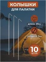 Металлические колышки для палатки (10 шт)