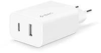 Сетевое зарядное устройство ttec SmartCharger Duo (2SCS24B), 32 Вт, белый