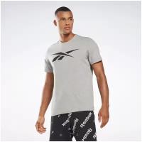 Футболка Reebok для мужчин, Размер:M, Цвет:серый, Модель:GS VECTOR TEE