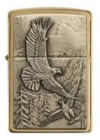 Zippo 20854 Eagles Brushed Brass зажигалка золотисто-матовый 1 шт. 1 шт. 56 г