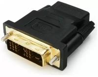Переходник HDMI F - DVI M Gembird золотые разъемы пакет A-HDMI-DVI-2