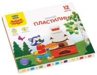 Пластилин Мульти Пульти "Енот в сказке", 12 цветов, 144 г, со стеком, картонная упаковка (МП_41711)