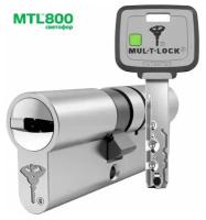 Цилиндр Mul-t-Lock MTL800 Светофор ключ-вертушка (размер 31х35 мм) - Никель, флажок