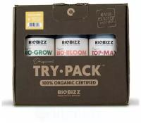 Комплект удобрений BioBizz Pack Indoor (Bio-Grow + Bio-Bloom + Top-Max) 3шт по 250мл