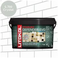 LITOKOL STARLIKE DEFENDER EVO инновационная эпоксидная затирка (СТАРЛАЙК ДЕФЕНДЕР ЭВО) S.700 Crystal 1кг