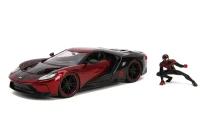 Набор Hollywood Rides Машинка с Фигуркой 2.75" 1:24 2017 Ford GT W/Miles Morales Figure 31190