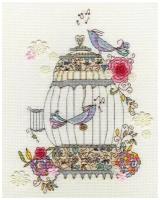 Набор для вышивания Love Birds (Любимые птицы) 20 x 25 см Bothy Threads XKA3