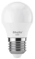 Комплект из 3 светодиодных энергосберегающих ламп Sholtz шар G45 9Вт E27 4000К 220В пластик (Шольц) LEB3049T