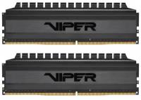 Оперативная память для компьютера 32Gb (2x16Gb) PC4-25600 3200MHz DDR4 DIMM CL16 Patriot Viper 4 Blackout PVB432G320C6K