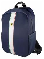 Рюкзак Ferrari On-track PISTA Backpack с USB портом для ноутбука до 15 дюймов, синий