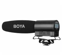 Микрофон Boya BY-DMR7, пушка с интегрированным флэш-рекордером