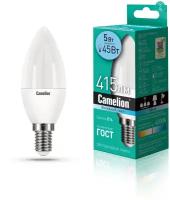 Лампочка светодиодная Camelion LED 5W E14 C35 4500K