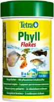 Корм Tetra Phyll Flakes 250 мл, хлопья для всех видов травоядных рыб