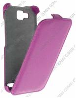 Кожаный чехол для Alcatel One Touch Idol S 6034R / 6035R Armor Case (Фиолетовый)