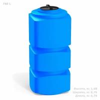 Емкость 750 литров Polimer Group F750 для воды/ топлива/, цвет синий