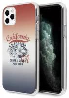 Чехол CG Mobile U. S. Polo Assn. PC/TPU Gradient California Hard для iPhone 11 Pro, цвет Синий/Красный (USHCN58PCCHRB)