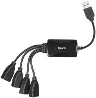 Разветвитель Buro BU-HUB4-0.3-U2.0-SPLITTER, черный