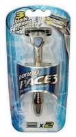 Бритвенный станок Dorco Pace 3, 2 кассеты, 3 лезвия