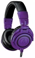 Наушники AUDIO-TECHNICA ATH-M50X, 3.5 мм, фиолетовый матовый