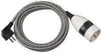 Удлинитель-переноска Brennenstuhl Quality Plastic Extension Cable,3м., 1 роз.,черный (1161830)