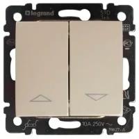 Legrand 774314 Выключатель управления для рольставней и жалюзи 10А / Valena / слоновая кость