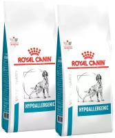 ROYAL CANIN HYPOALLERGENIC для взрослых собак при пищевой аллергии (7 + 7 кг)