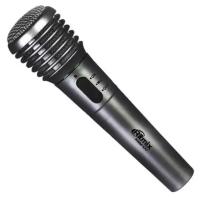 Микрофон вокальный беспроводной радио Ritmix RWM-100 динамический, приём до 30 м, дополнительно кабель 5 м - чёрный